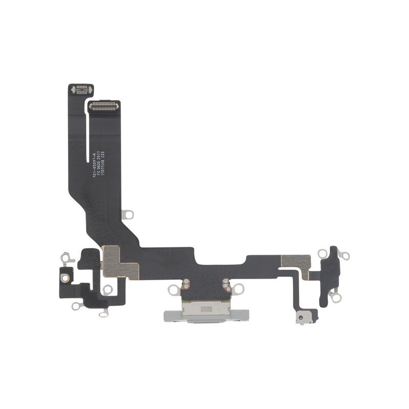 Connecteur de charge iPhone 16e Noir - vue détaillée